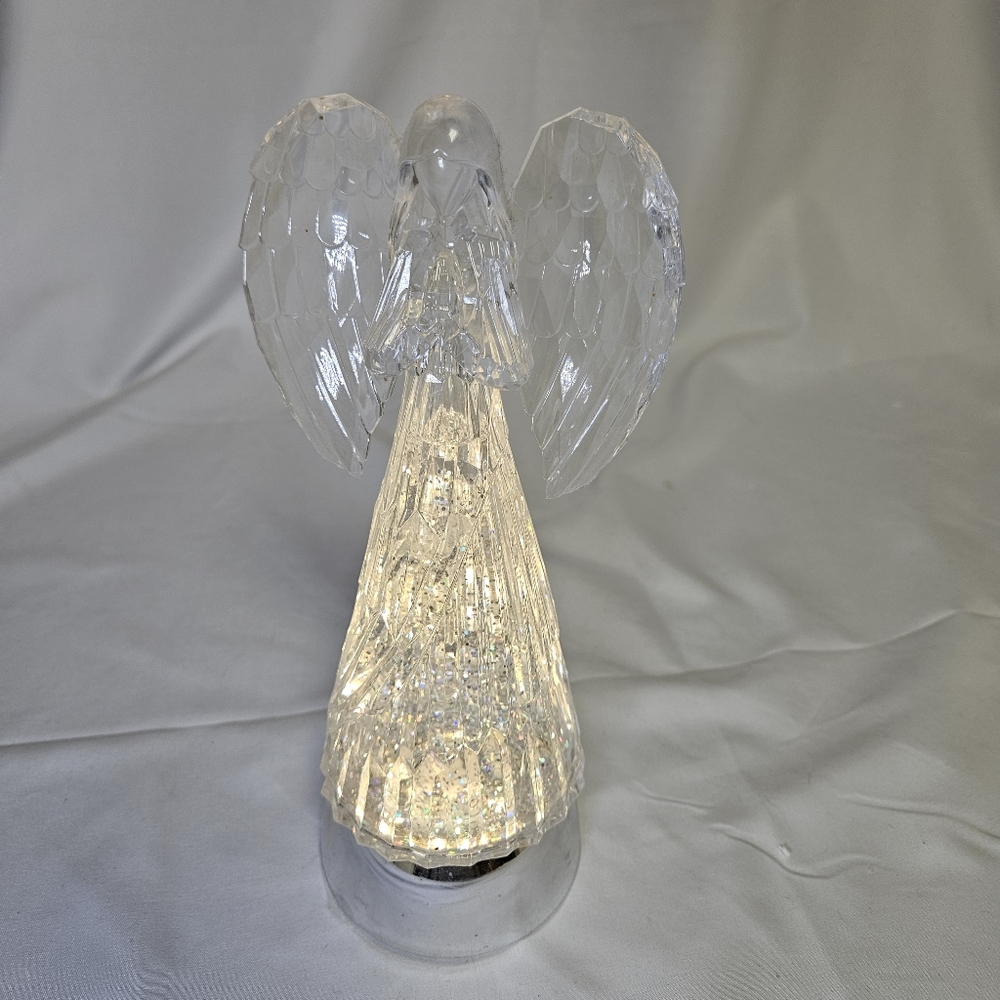 Illuminated Crystal Angel Figurine